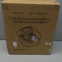 Foot Spa Bath Massager with Heat, Epsom Salt,Bubbles, Vibration and Red Light, Tub for Stress Relief,Foot Soaker, Christmas Gifts Birthday Gifts for Mom Dad Women Men Her Him (Black/White)