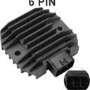 6 Pin Voltage Regulator Rectifier 5GT-81960-00-00 12V Replacement for Ya-maha Grizz-ly 125 350 450 600 660 Ra-ptor 250 350 660 660R 700 700R 5BN-81960-00-00