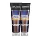 John Frieda Midnight Brunette Shampoo & Conditioner, Color Deepening Shampoo & Conditioner to Enhance and Refresh Brunette Tones, Cocoa and Primrose Oil-Infused 8.3 oz, Pack of 2
