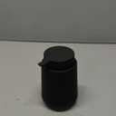 Matte Black Liquid Hand Soap Dispenser Plastic 11 oz - Modern Minimalist Style for Bathroom & Kitchen Countertop Refillable