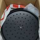 INSETFY Large Dutch Oven Pot with Lid-7.5QT Cast Aluminum Oven Pot with Two Handles Lightweight for Bread Baking Braising and Roasting(Black)