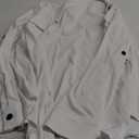 DJT Womens Soft Stretchy Knit Plaid Shirts Roll Up Long Sleeve Collared Button Down Blouses Tops XL