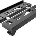 Adjustable Mobile CPU Stand, Ventilated Computer Tower Stand with 4 Caster Wheels Fits Most PC Tower, Under Desk CPU Holder PC Floor Cart Computer Riser for Gamers and Students (Black)