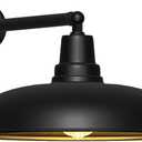 23" Extra Large Outdoor Gooseneck Barn Light - Matte Black, Industrial Style Wall Mount, Waterproof and Rust-Resistant, Vintage Farmhouse Style, Suitable for Porch, Barn or Patio (23 Diameter - 1 Pc)