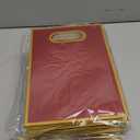 Kolldenn 30 Pcs Thank You Gift Bags with Handles 10.2 x 7.1 x 3.2 Inch Elegant Party Favor Bags with Ribbon Bow for Wedding Bridal Birthday Bridesmaid Holiday Party Supplies(Burgundy)