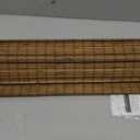 LazBlinds No Tools No Drill Cordless Bamboo Roman Shades, Light Filtering Window Treatment, Roll Up Bamboo Blinds for Windows 20'' W x 48'' H, Eastfield Teak