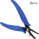 Metal Hole Punch Pliers,1/16 Round Small Hole Punch Pliers for Sheet Metal, Long Jaw Single Holes Puncher for Watch Band, Faux Leather, Earring, Fabric