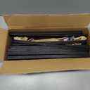 Wood Floating Shelves Bathroom Wall Mounted, 4PCS Floating Shelves with Storage Basket for Room Decor and Over Toilet, Kitchen, Living Room, Picture Ledge (Black)