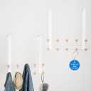 Haihomebest 2 Pack Over The Door Hooks(13.8" H) with 10 Wooden Knobs, Over Door Hanger, Heavy Duty No Drill Hanger for Towels, Coats, Hats, Bags in Bathroom, Bedroom, Kitchen, Living Room