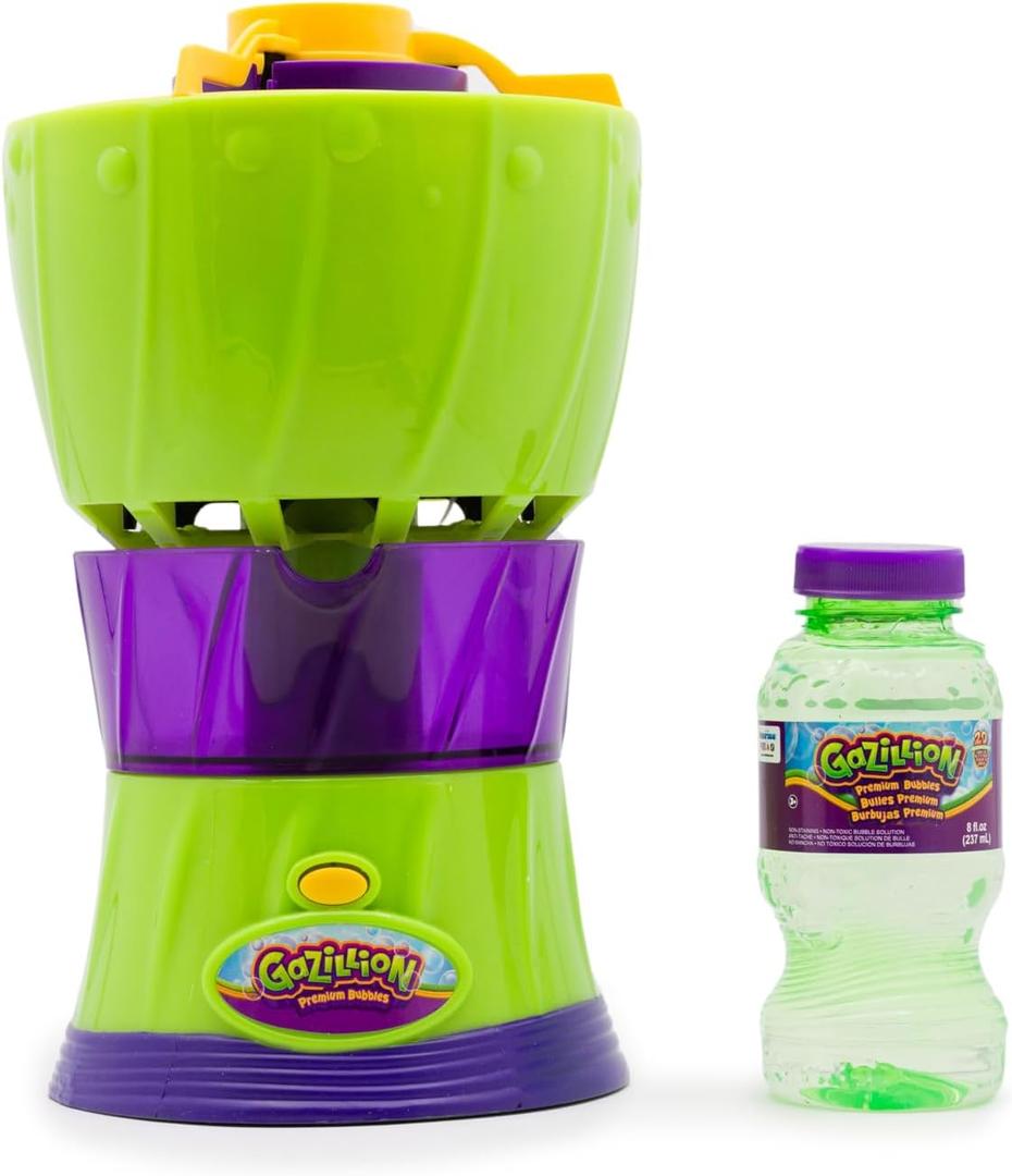 Gazillion Bubbles, Bubble Rush Portable Bubble Maker - Instant Bubble Creation - Outdoor Toy for Kids - 8 oz. Bubble Solution Included - Ages 3+