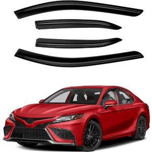 Camry Rain Guards - Window Visors for Toyota Camry 2018-2024, Outside-Mount Tape-On Side Window Wind Deflectors for Camry Accessories, Vent Visors Shades Rainproof 4PCS