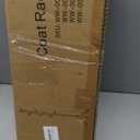 Freyawin Solid Wooden Coat Rack Freestanding, New Zealand Pine Coat Tree with 8 Hooks & 3 Adjustable Sizes for Coats, Hats, Handbags and Scarves, Space Saving for Entryway/Office/Bedroom (Brown)