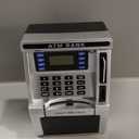 ATM Piggy Bank for Kids, ATM Machine for Real Money with Debit Card, Bill Feeder, Coin Recognition, Balance Calculator, Electronic Savings Safe Box, Gifts for Teen Boys Girls (Black)