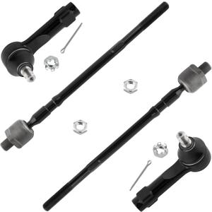 4Pcs Front Inner & Outer Tie Rod End Driver & Passenger Side EV427 ES3438 ES3407 for Nissan Altima 2002 2003 2004 2005 2006,for Nissan Maxima 2004 2005 2006 2007 2008