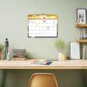 3 x Calendar 2025-2026, 18 Months Wall Calendar July 2025 to Dec 2026 Calendar with Julian Dates, 11" X 8.5" (Flower)