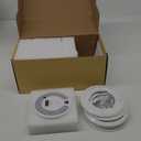 X-Sense 10-Year Battery Combination Smoke Carbon Monoxide Alarm Detector with Large LCD Display, Standalone Model, 5-Pack