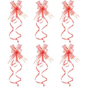 PATIKIL 2.4-inch Chiffon Pull Bows, 40 Pack Present Wrapping String Ribbon Decorative Bow Tie for Wedding Party Birthday, Red