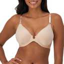 Bali Women's Underwire Bra with Front Close, Comfort Revolution Shaping T-Shirt Bra, Full Coverage, Size 38C