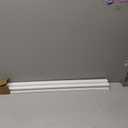 2 Pcs 36" Double Bubble Kerf Door Sweep, 1-3/4" Wide Weatherstrip Seal for Exterior Doors, Draft Stopper for Energy Saving, Windproof & Dustproof Door Bottom Seal