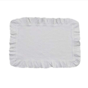 White Ruffle Placemats - Set of 2