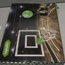 ropoda Mini Basketball Hoop - Glow in The Dark, Over The Door Basketball Hoop Indoor, Indoor Basketball Hoop Backboards for Teens and Adults, Mini Hoop for Kids with 4 Balls and Pump (Green)