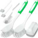 Holikme 5Pack Kitchen Cleaning Brush, Green