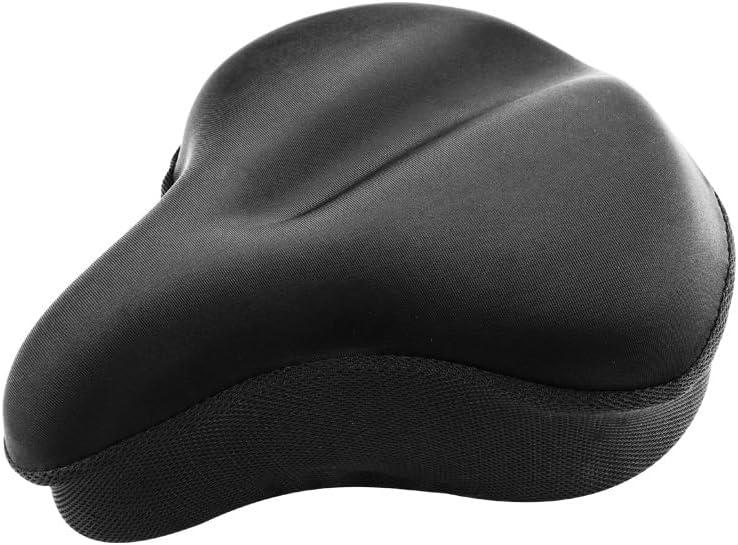 Universal Gel Bicycle Seat Cover, Comfortable Padded Cushion for Indoor Outdoor Cycling, Mountain Road Bikes, Peloton, Exercise (11inch*10inch)