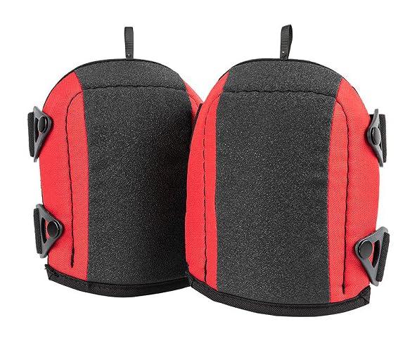 Lightweight Work Knee Pads for Men and Women with EVA Foam Padding, Adjustable Straps and Easy-Fix Clips  Perfect for Gardening, Light Construction and Comfort Work (RED)