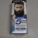 Beard Dye for Men, Beard Color & Hair Dye Shampoo, Beard Dye Black for Gray Coverage, Mens Hair Color Works in Minutes, Simpler Hair Color for Men, Easy to Use