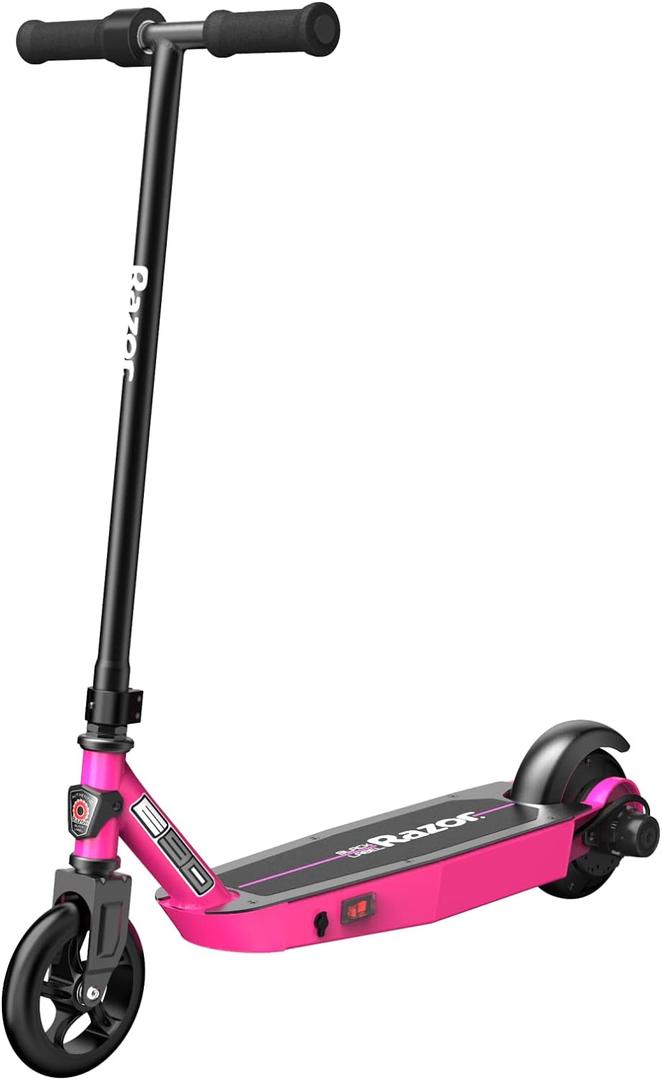 Razor Black Label E90 Electric Scooter for Kids Age 8 and Up, Power Core High-Torque Hub Motor, Up to 10 mph, All-Steel Frame