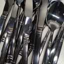 Towle Living Stephanie Noir 20-Piece Forged Stainless Steel Flatware Set, Service for 4