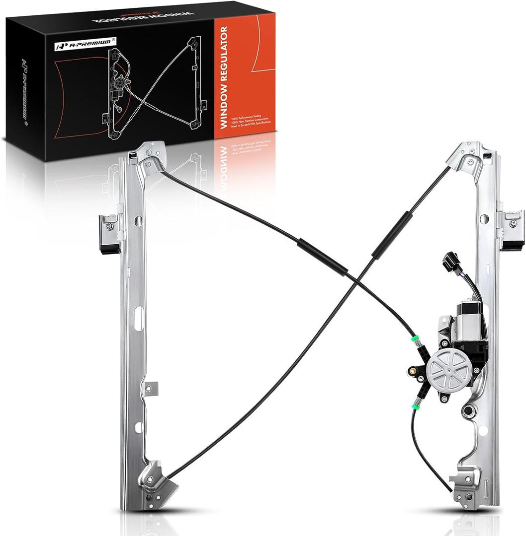 A-Premium Front Passenger Power Window Regulator W/Motor Replacement for Chevrolet Silverado Tahoe GMC Yukon XL Sierra Escalade Pickup Truck SUV 2000-2006 (Front Passenger Side(RH))