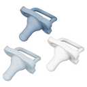 Dr. Browns HappyPaci 100% Silicone Pacifier 0-6m, BPA Free, Pack of 3, Variety Pack - Blue, Light Blue, White