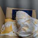 Bedsure Queen Comforter Set - Yellow Bed Set, 3 Pieces Cute Floral Bedding, 1 Soft Reversible Botanical Flowers Comforter and 2 Pillow Shams