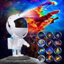Astronaut Galaxy Projector, Star Projector with 12 Space Films, Galaxy Projector for Bedroom with Timer, Planetarium Projector Night Light Ceiling Nebula for Kids Adults Gift Living Game Room Decor (Regular)