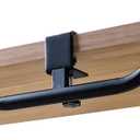 Backpack Hanger for Desk Table  Clamp-on Bag Hook for Office Classroom, Adjustable Under Desk Backpack Holder Organizer, Easy Installation Purse Hanger Hook for Storage Black