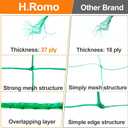 Trellis Netting, Garden Netting for Plants, 6.6x26 Feet Garden Trellis Netting for Climbing Plants with 27 Strands Nylon Outdoor Indoor, Vegetable Grow Trellis Net for Tomato, Cucumber, Grape, Bean