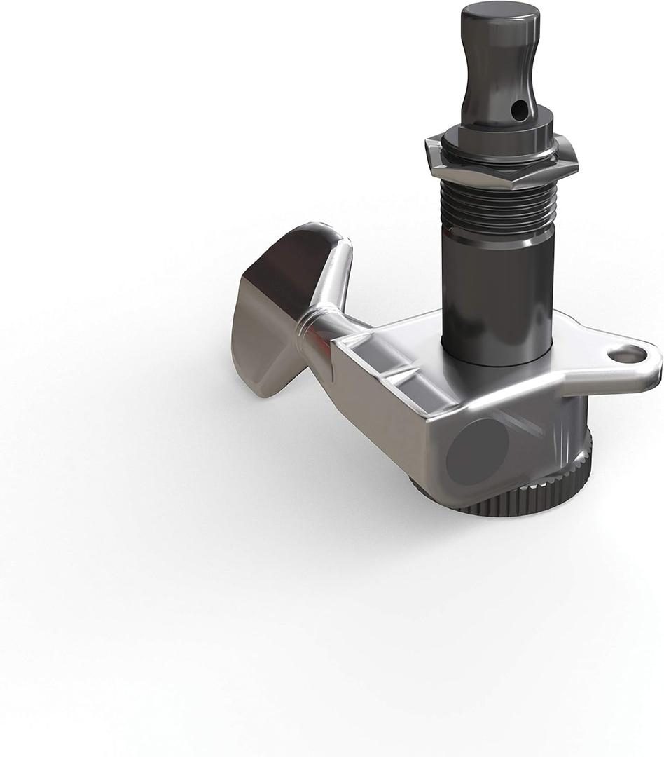 D'Addario Accessories Auto-Trim Tuning Machines - Locking Tuners for Guitars - 6 In Line Setup, Chrome