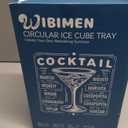 WIBIMEN Ice Cube Tray with Lid and Bin - Round Ice Trays for Freezer with Lid - Ice Cube Trays for Freezer with Ice Container (1"-2PACK Black)