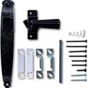 Wright Products - Colonial Tie Down Push Button Door Latch for Screen and Storm Doors, Black ((Pack of 1))