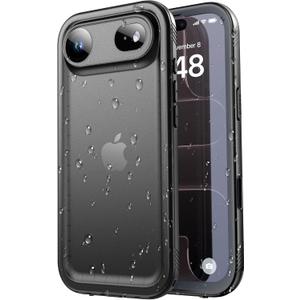 SPORTLINK for iPhone Air Case, IP68 Waterproof Military Protective Full Body Heavy Duty Shockproof 360 Sealed Dustproof with Camera Screen Protector Phone Cover for iPhone Air 6.5" Black