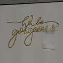 Amazon.com: Hicarer Hello Gorgeous Metal Wall Art Decor Minimalist Decoration Metal Hello Gorgeous Decorative Sign for Living Room Office Bedroom Hotel Home Wall Decoration(Gold) : Home & Kitchen