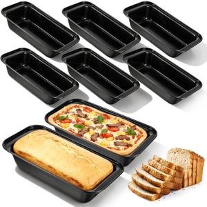 8 Pack 10" x 5" Extra Large Bread Loaf Pan, Nonstick Carbon Steel Baking Pans Banana Bread Pan for Homemade Breads | Durable Construction, Easy to Clean