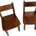 Pure Wood Solid Wood Children Chair for Kids, Kindergarten and Kids' Home Furniture(2 Same Chairs) (Wood), 15 inches x 15 inches x 25 inches
