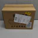 Dumplings Storage with 4 Layers, Stackable with Buckle, Lid & Handle for Cookies Wonton Donuts Box Organizer For Fridge, White-Green