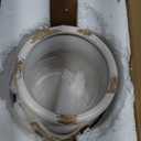 Quoowiit Ceramic Rustic Farmhouse Vase, Distressed Decorative Flower Vase for Home Decor, Ideal Shelf Decor, White Boho Vase for Living Room Bedroom Kitchen Office Decor Centerpiece Table Decorations (8 Inch)