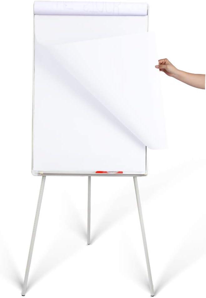 Whiteboard Easel 36" x 24" Height Adjustable, Magnetic Dry Erase Board with Tripod Stand, Portable Presentation Easel Includes Flip Chart Paper Pad (25 Sheets), Magnets & Eraser