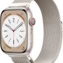 Original Stainless Steel Loop for Apple Watch Band 42mm 44mm 45mm 49mm, Magnetic Clasp Replacement Bands for iwatch Series Ultra SE 8 7 6 5 4 3 2 1, Women & Men Watch Strap for Apple