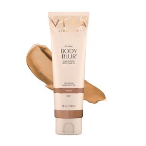 Vita Liberata Body Blur, Leg and Body Makeup. Skin Perfecting Body Foundation for Flawless Bronze, Easy Application, Radiant Glow, Evens Skin Tone, New Packaging (Medium)