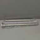Shower curtain rod silver